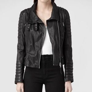 All Saints Steine Biker Leather Jacket